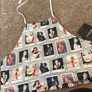 Selena halter top crop top